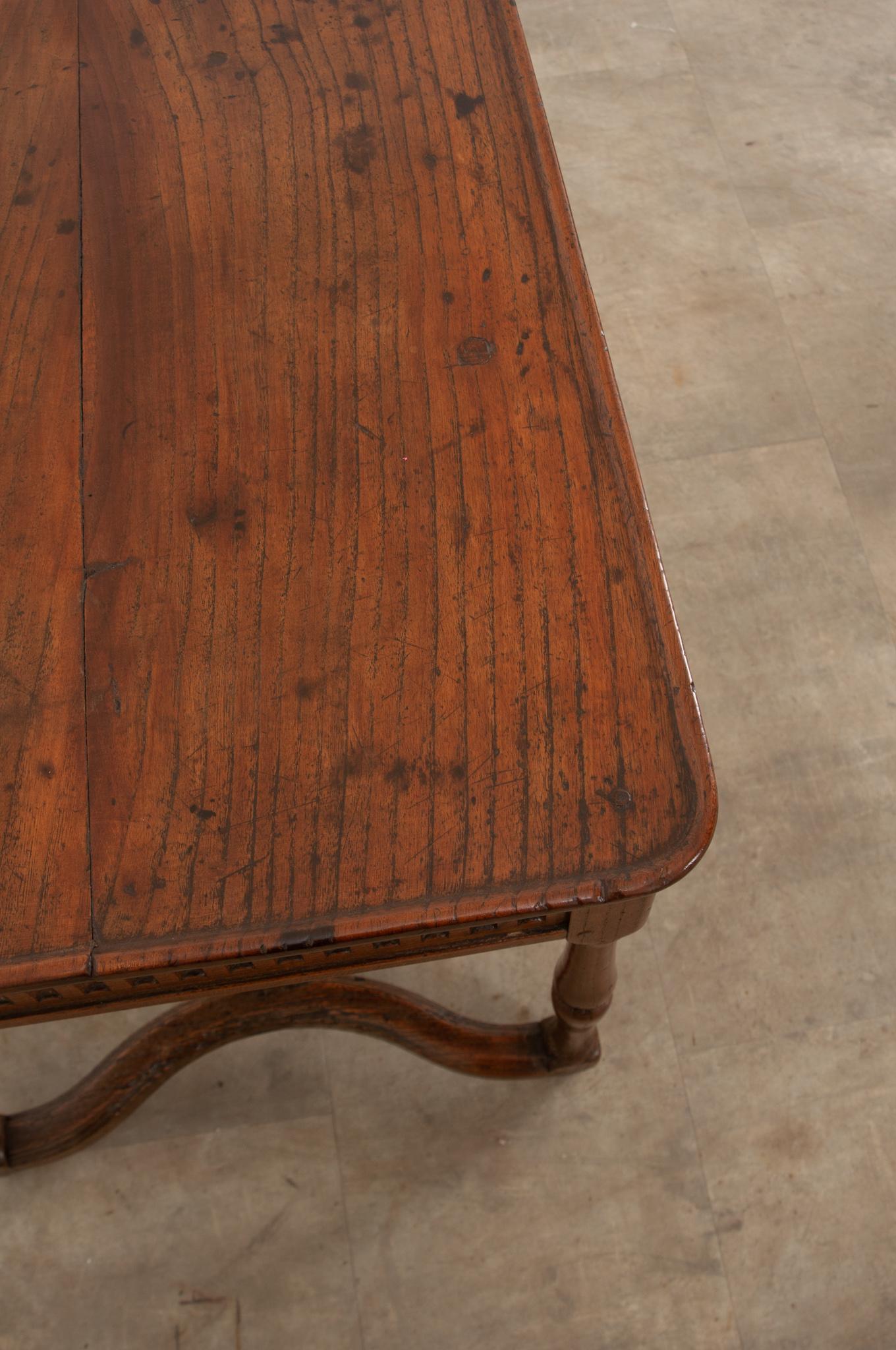 19th Century French Elm Side Table From Brittany For Sale