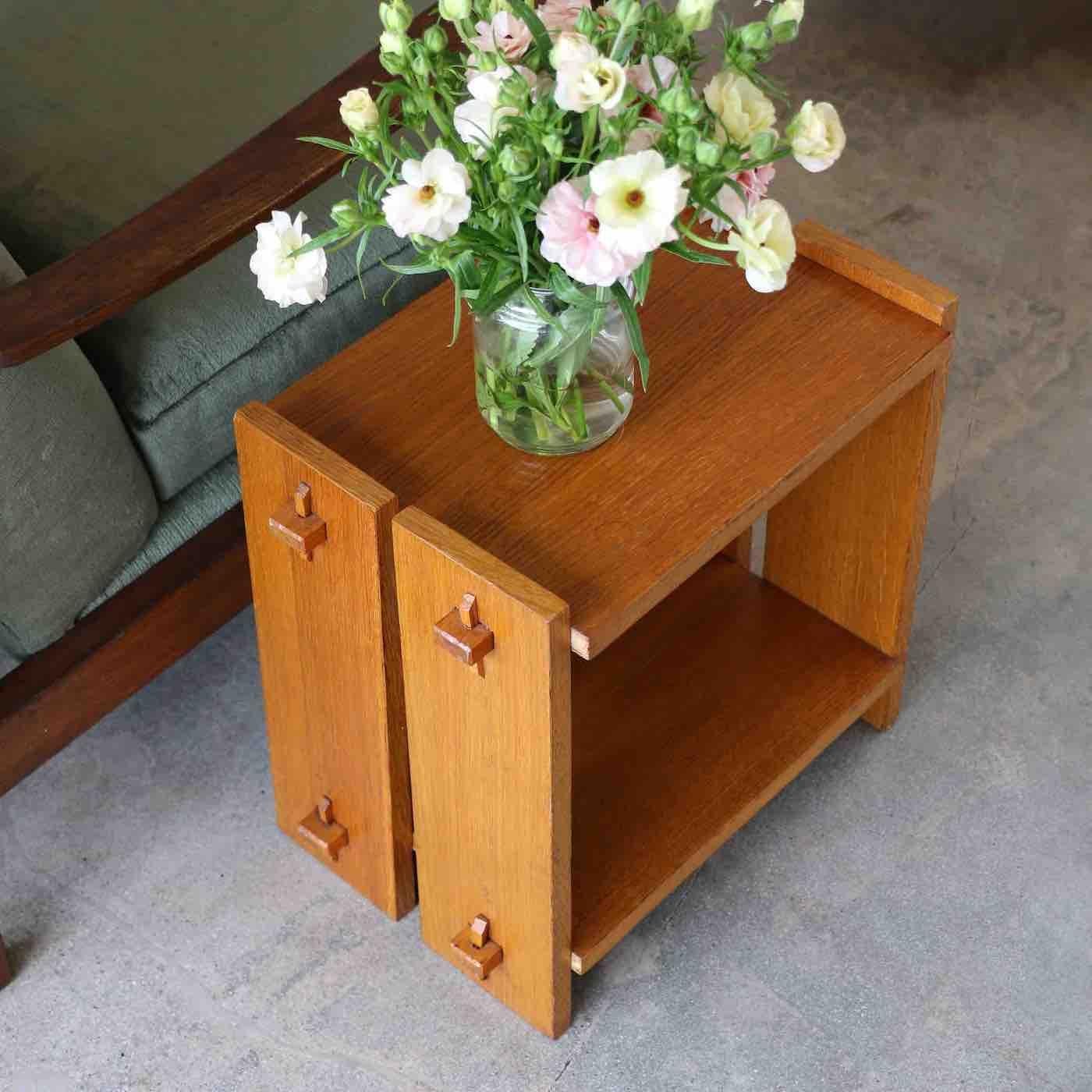French Elm Side Table in the Style of Maison Regain In Good Condition In Los Angeles, CA