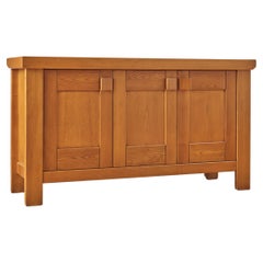 Vintage French Elm Sideboard by Maison Regain