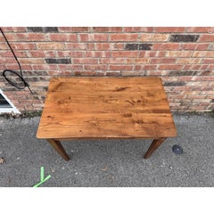 French Elm wood Side Table With Drawer