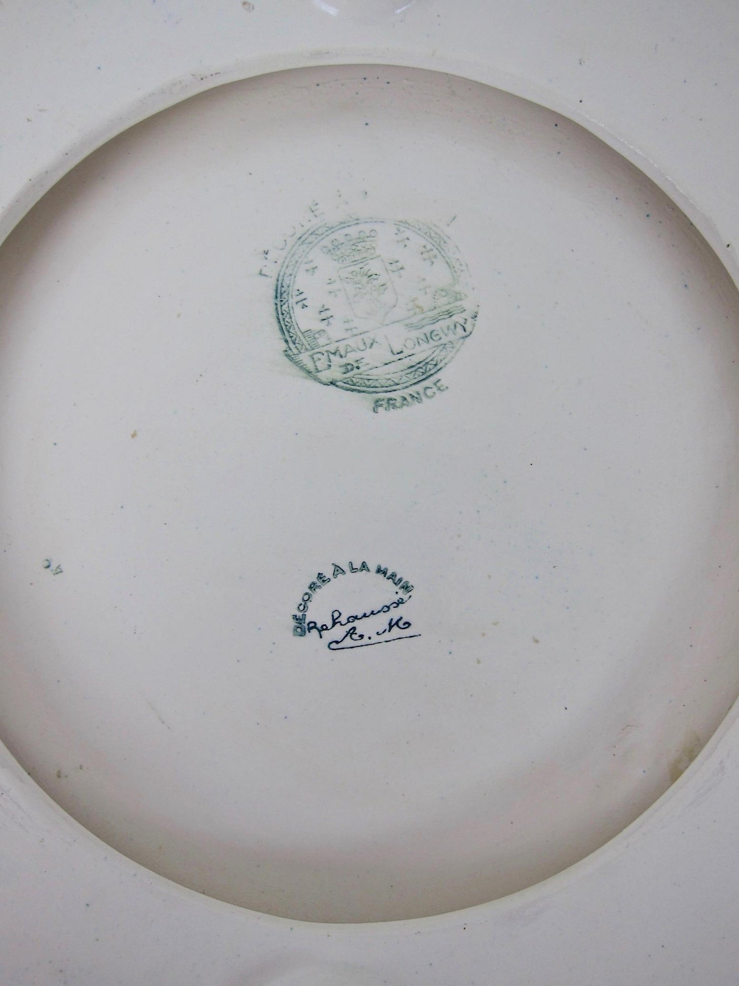 French Emaux De Longwy Vintage Stand Or Trivet With Chinoiserie