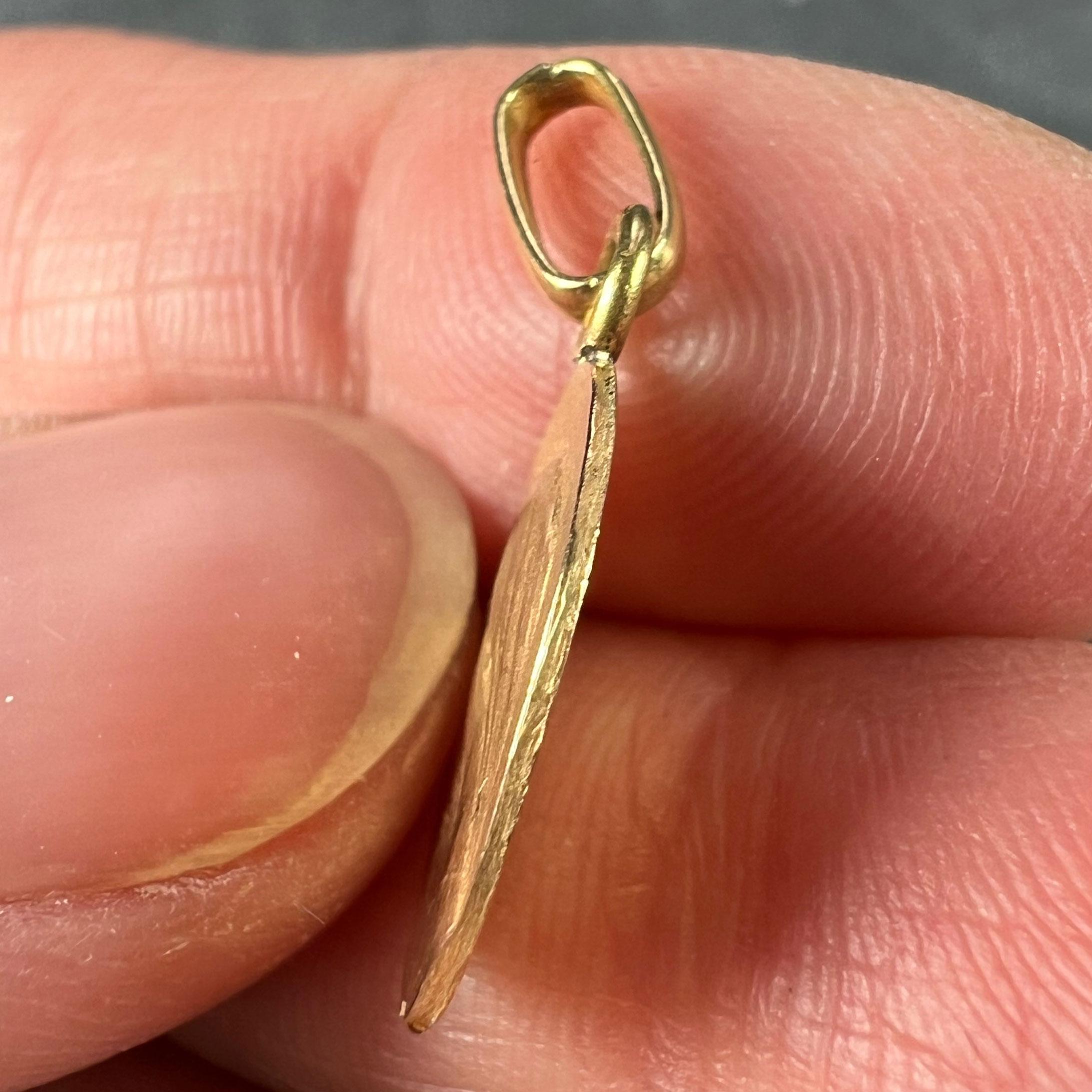 French Emile Dropsy Virgin Mary 18K Yellow Gold Medal Pendant Charm 3