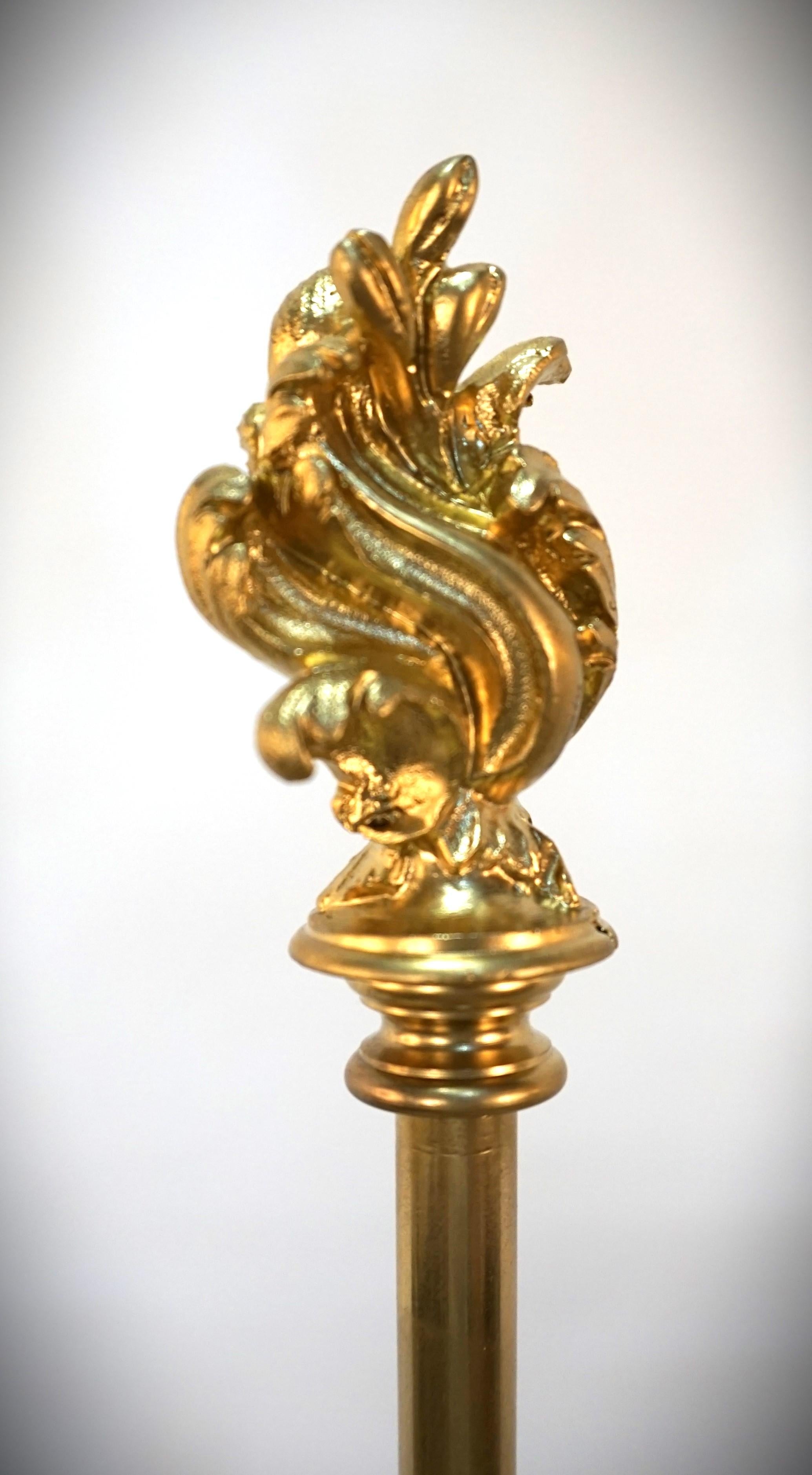 French Empire 1920's Bronze Bouillotte Desk Lamps For Sale 2