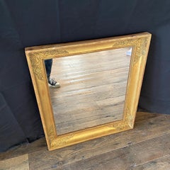 French Empire 19th Century Giltwood Wall Mirror
