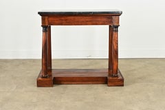 French Empire 19th Century Mahogany Console Table