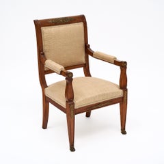 French Empire Antique Desk Chair