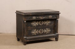 Artisan-Painted French Empire 19th Century Commode