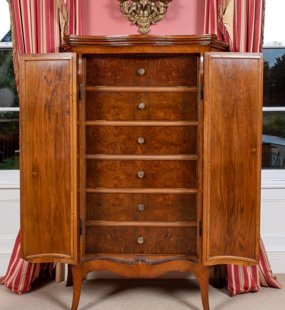 French Empire Bedroom Suite Walnut Nightstands Bed Commode 1870 For Sale 3