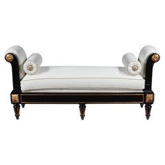 French Empire Benjamin Chaise Lounges, 20th Century