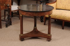 French Empire Black Marble Top Guéridon, Early 19th Century
