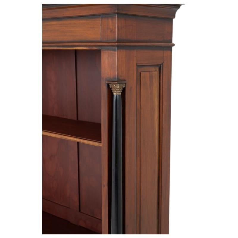 Französisch Empire Bücherregal Mahagoni Offene Front (Französische Provence) im Angebot