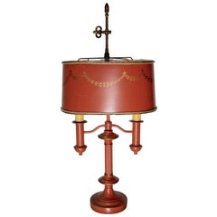 Antique French Empire Bouillette Style Tole Lamp