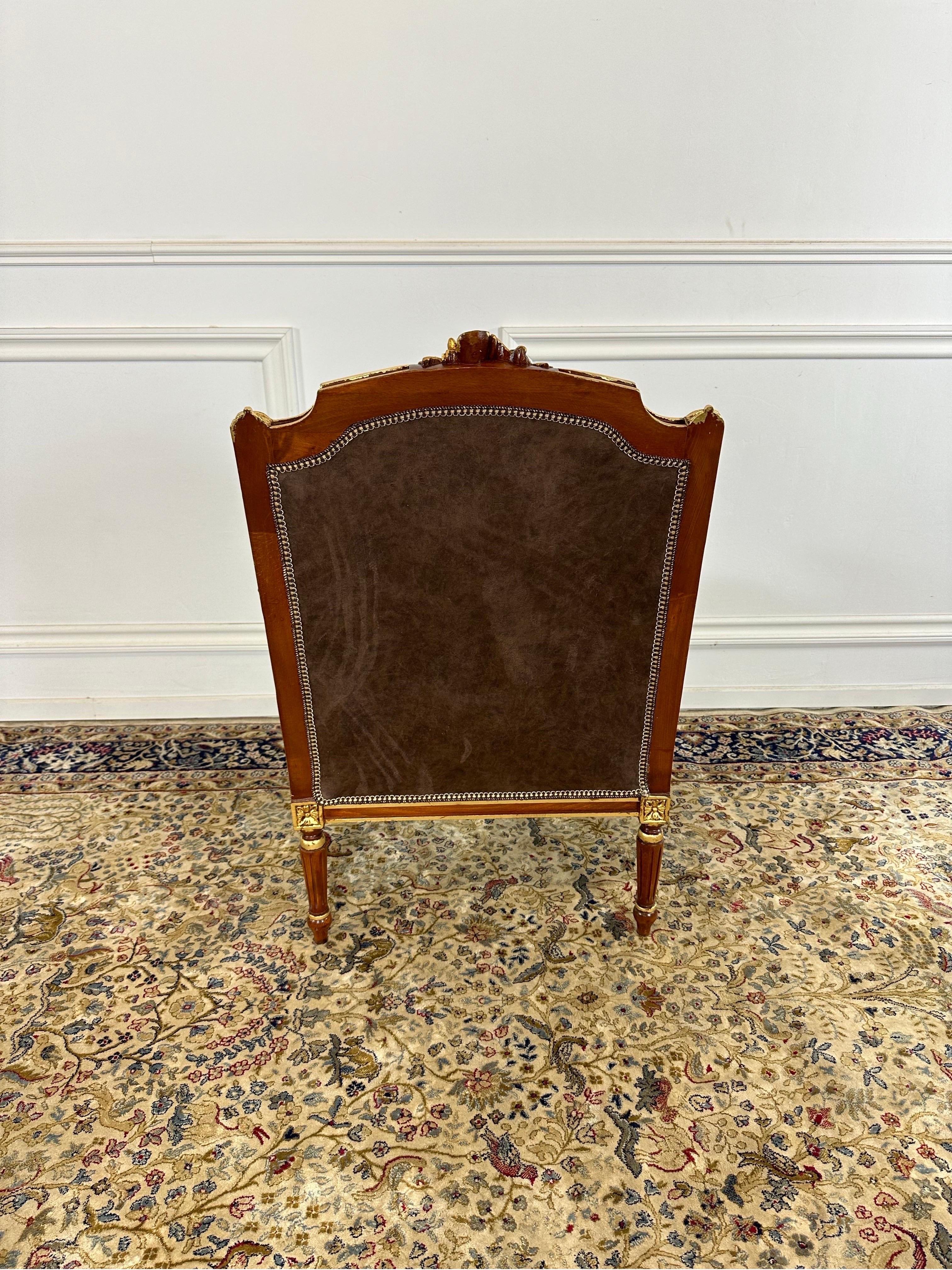 French empire, brass mounted reupholstered button back chairs (x6 available)  In Good Condition For Sale In Worthing, GB