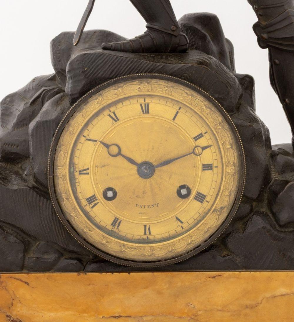 Gilt French Empire Bronze and Marble 