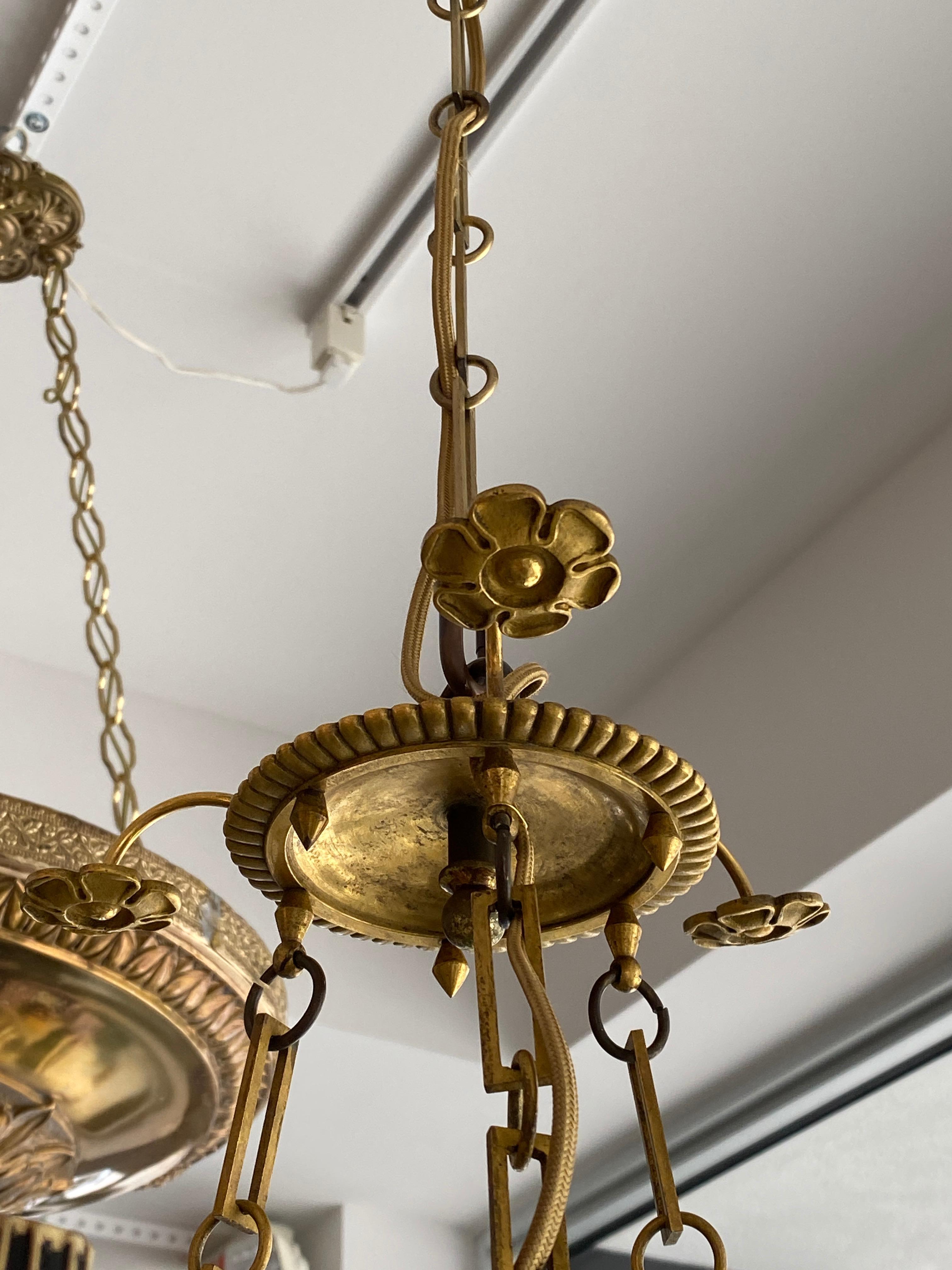 French Empire Bronze Chandelier For Sale 1
