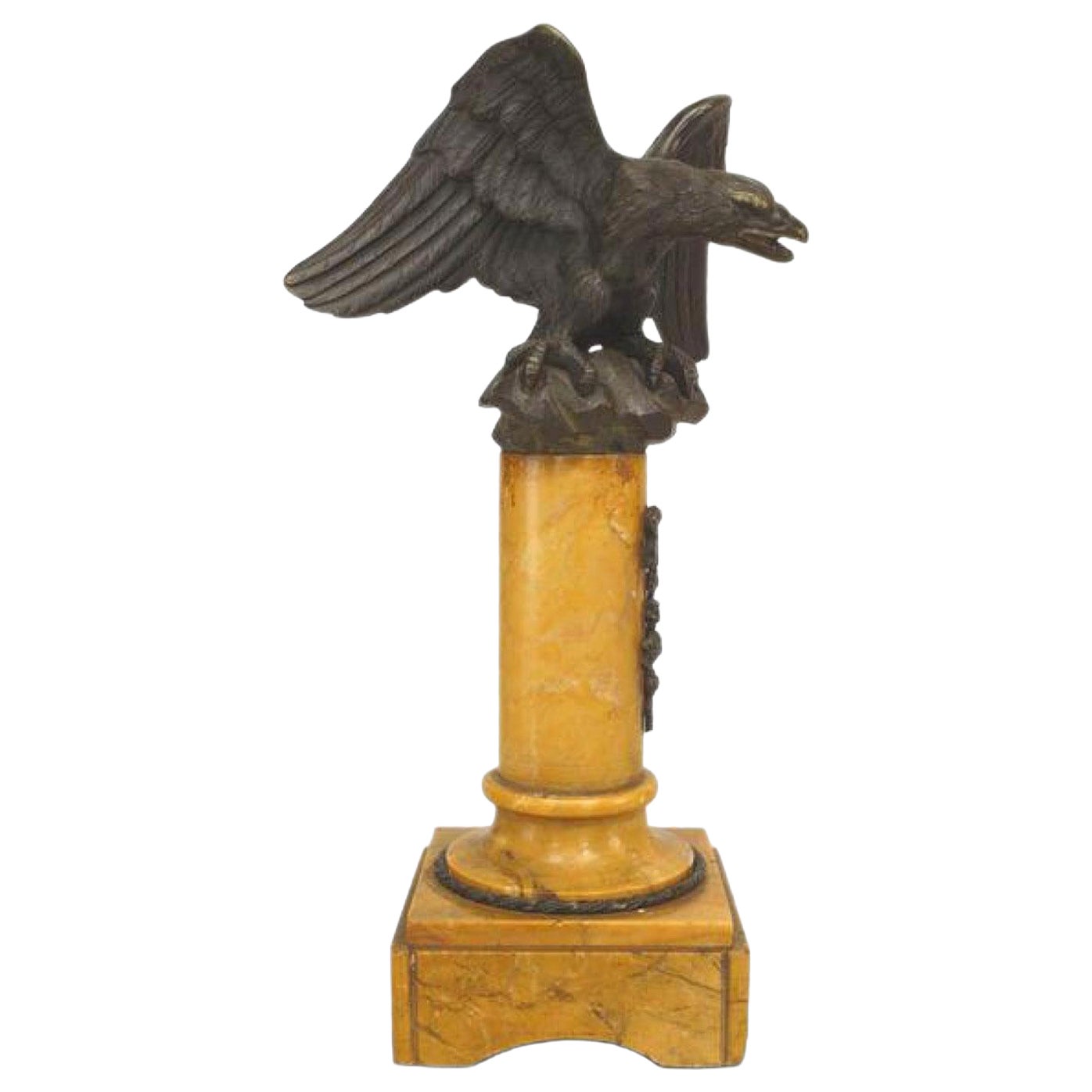 French Empire Bronze Eagle Figure en venta