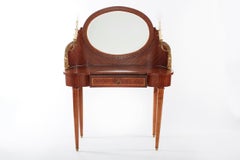 French Empire Bronze / Mahogany Vanity