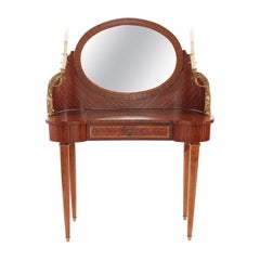 French Empire Bronze / Mahogany Vanity