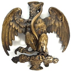 French Empire Bronze Mount of an Eagle Subduing a Serpent, Desmalter /  Thomire