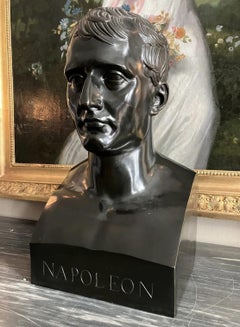 Busto di Napoleone in bronzo dell'Impero francese - inizio XIX secolo