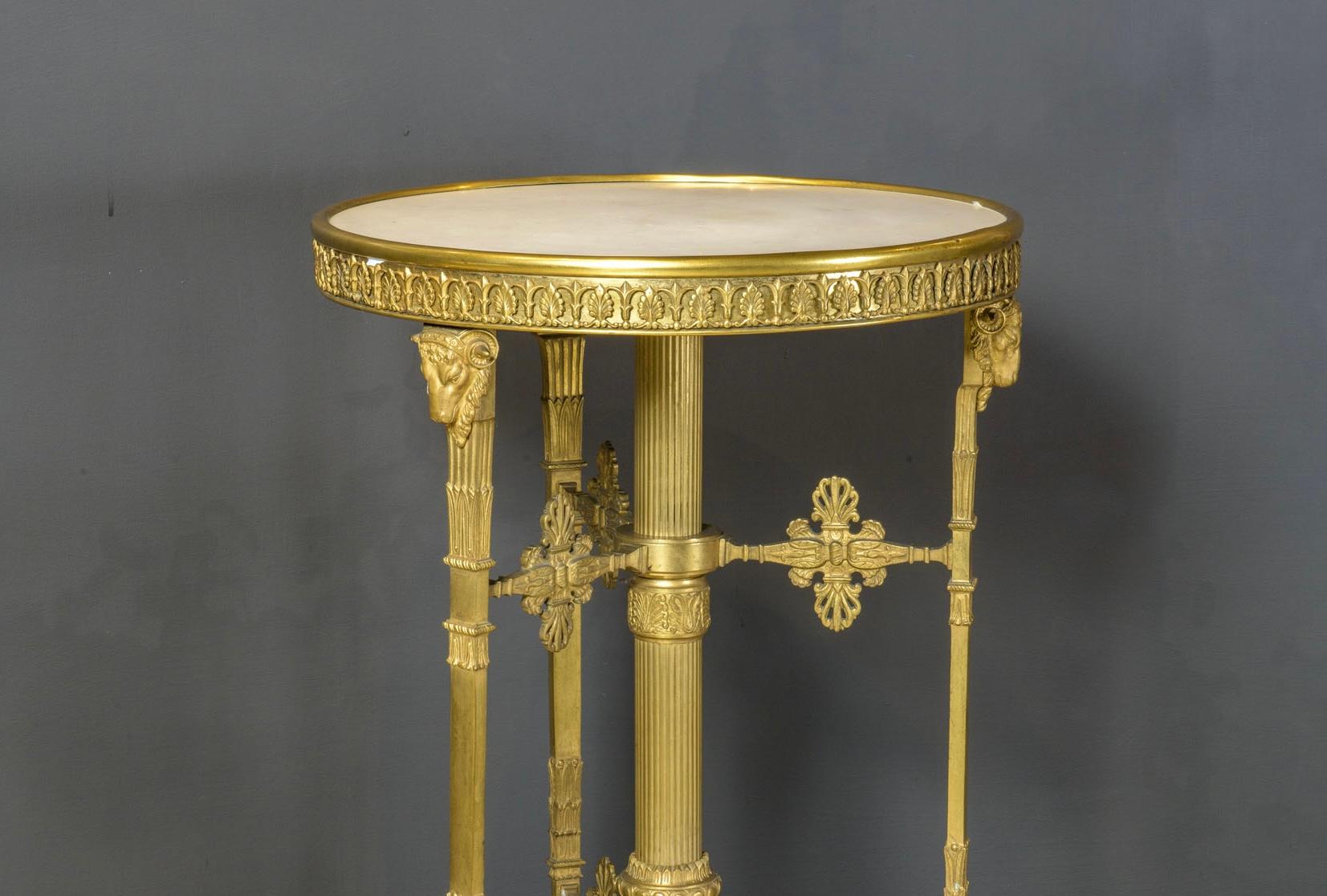 Bronze Table Empire française créditée à Sormani en vente