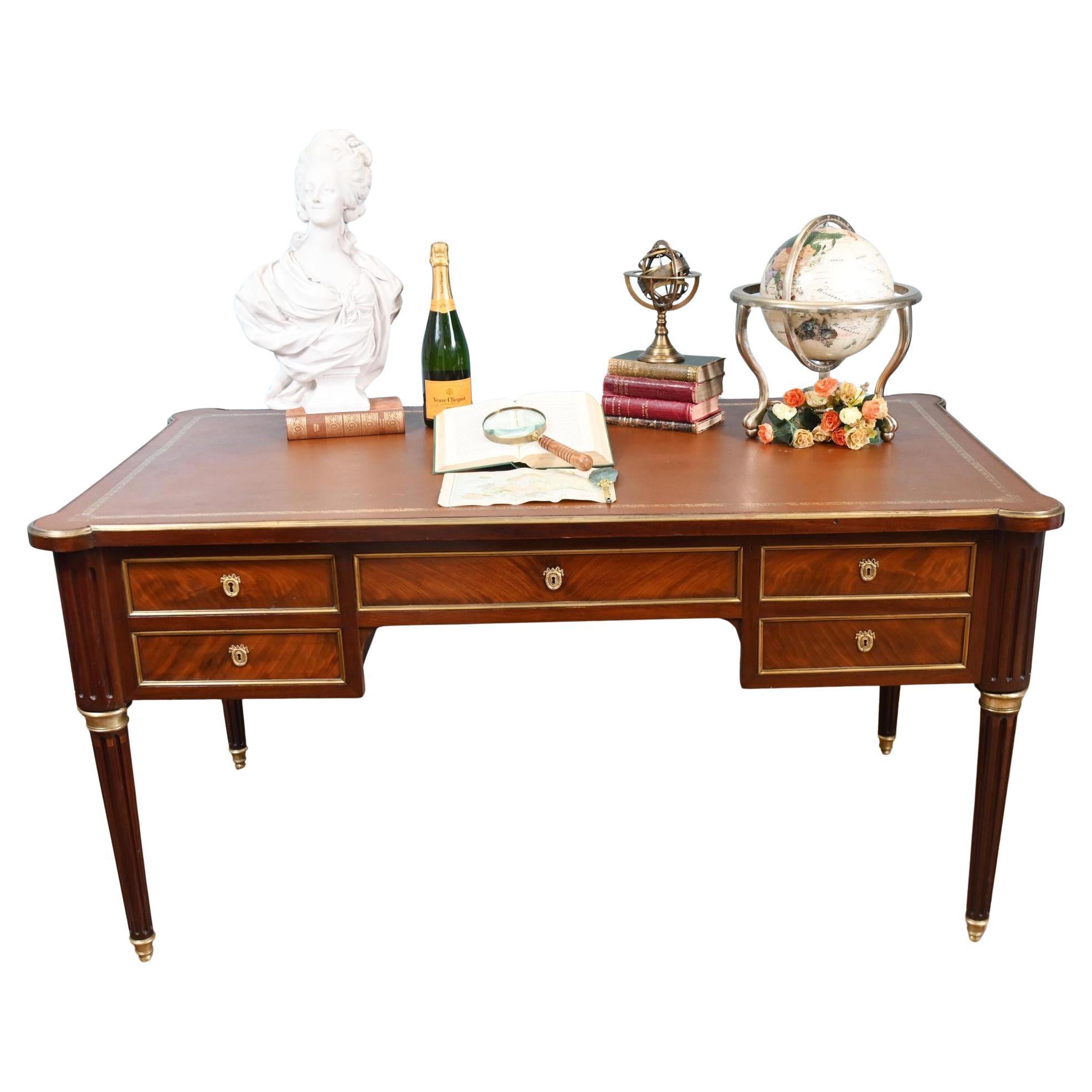 French Empire Bureau Plat Desk 1880 Directoire