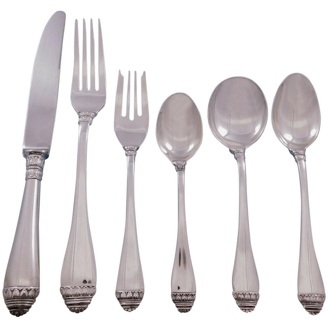 French Empire by Buccellati Sterling Silver Flatware Set 12 Service 74pc Dinner