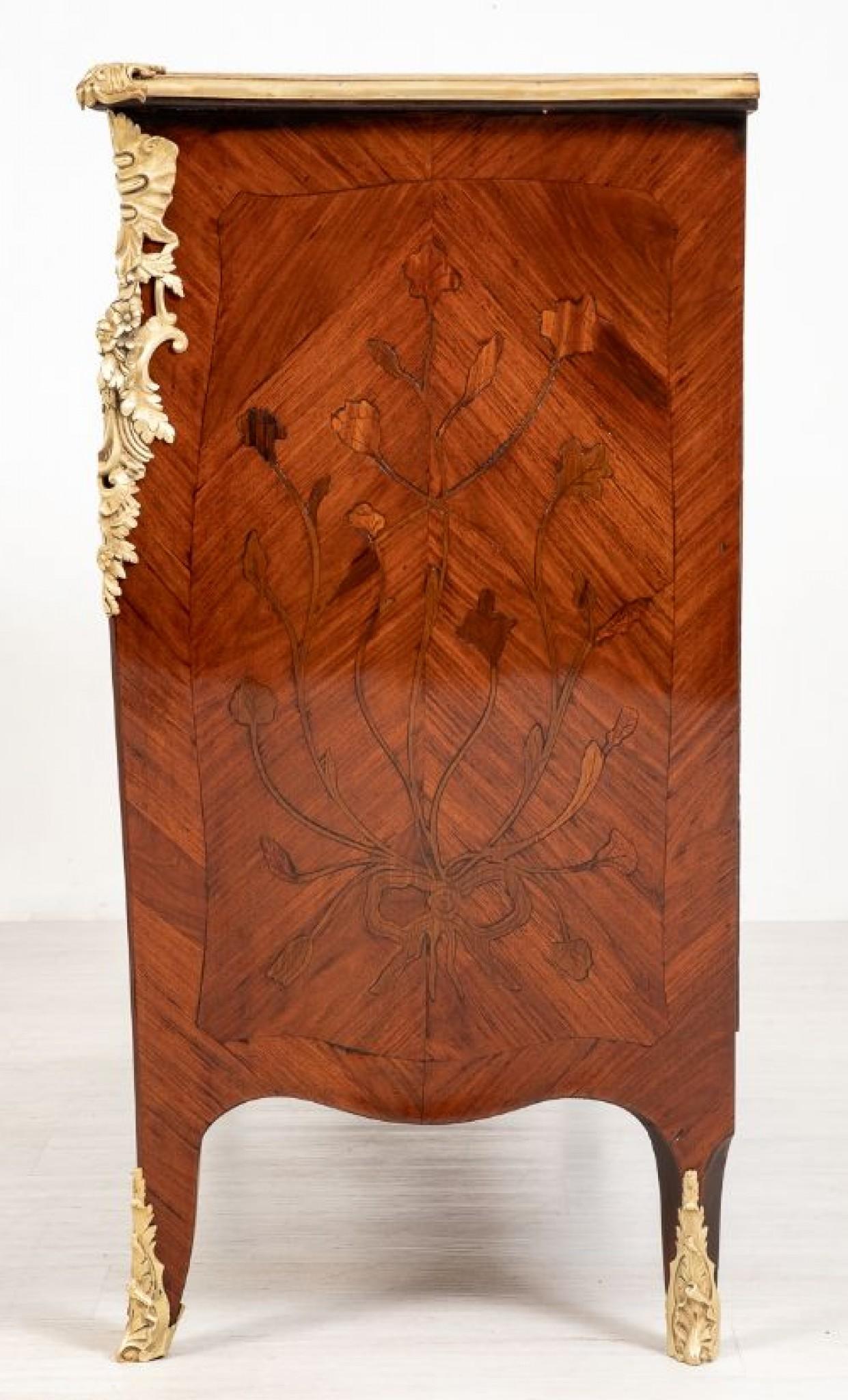 Gabinete Imperio Francés, Cómoda Antigua Kingwood, 1850 en Bueno estado para la venta en Potters Bar, GB