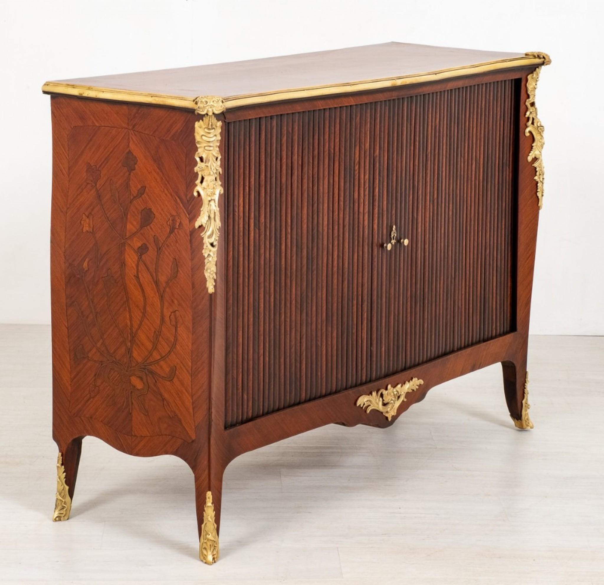 Gabinete Imperio Francés, Cómoda Antigua Kingwood, 1850 en venta 1