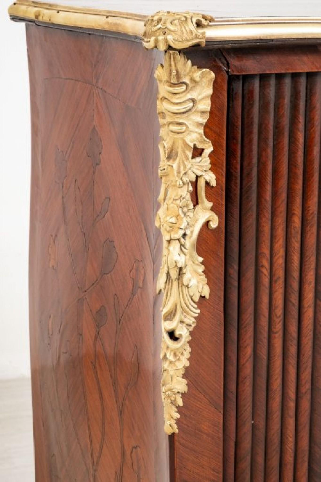 Gabinete Imperio Francés, Cómoda Antigua Kingwood, 1850 en venta 4
