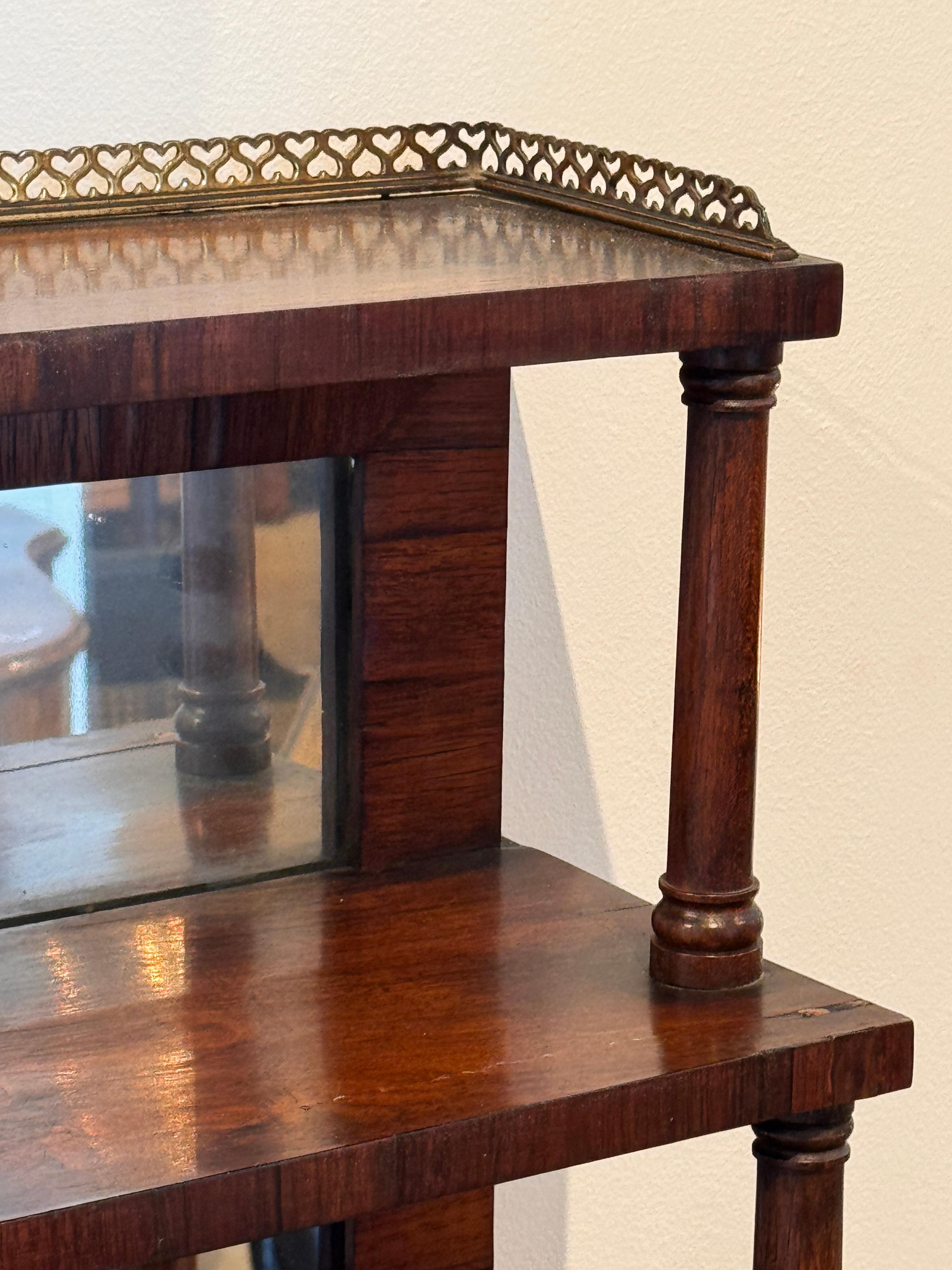 French Empire Cabinet With Mirrored Top For Sale 7