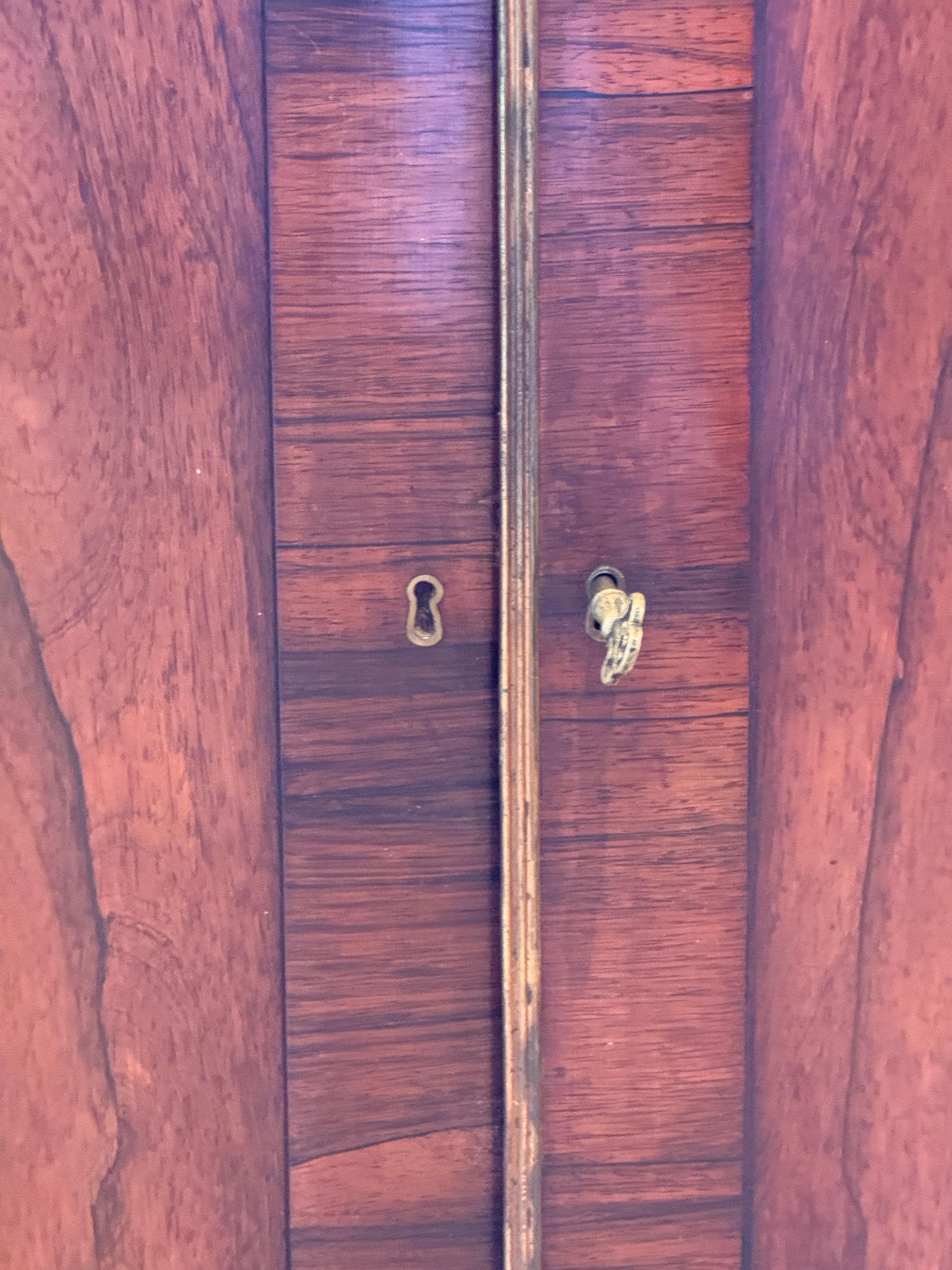 French Empire Cabinet With Mirrored Top For Sale 2