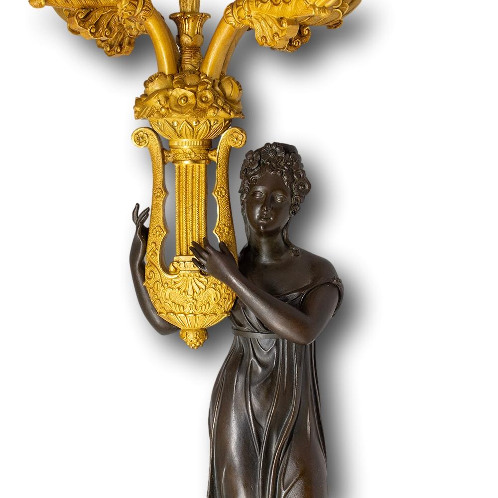 French Empire Candelabra Apollo & Daphne Manner of Pierre-Philippe Thomire 7