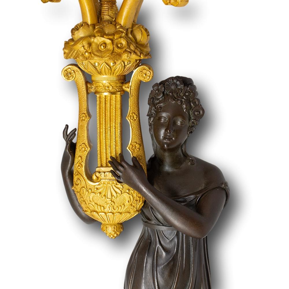 Französische Empire-Kandelaber Apollo & Daphne im Stil von Pierre-Philippe Thomire, Französisches Empire im Angebot 11