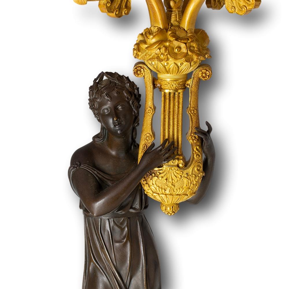 French Empire Candelabra Apollo & Daphne Manner of Pierre-Philippe Thomire For Sale 3