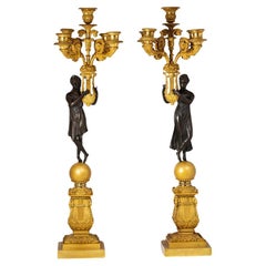 Antique French Empire Candelabra Apollo & Daphne Manner of Pierre-Philippe Thomire