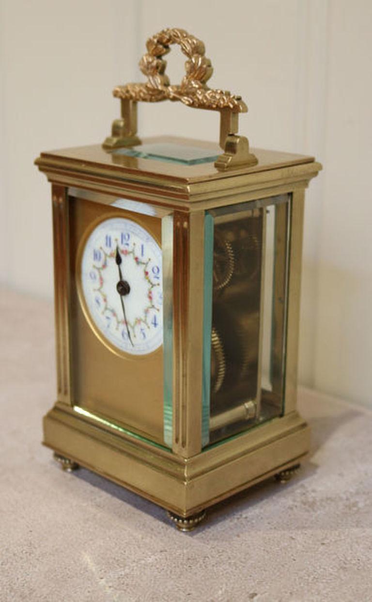 19th Century French Empire Carriage Clock For Sale