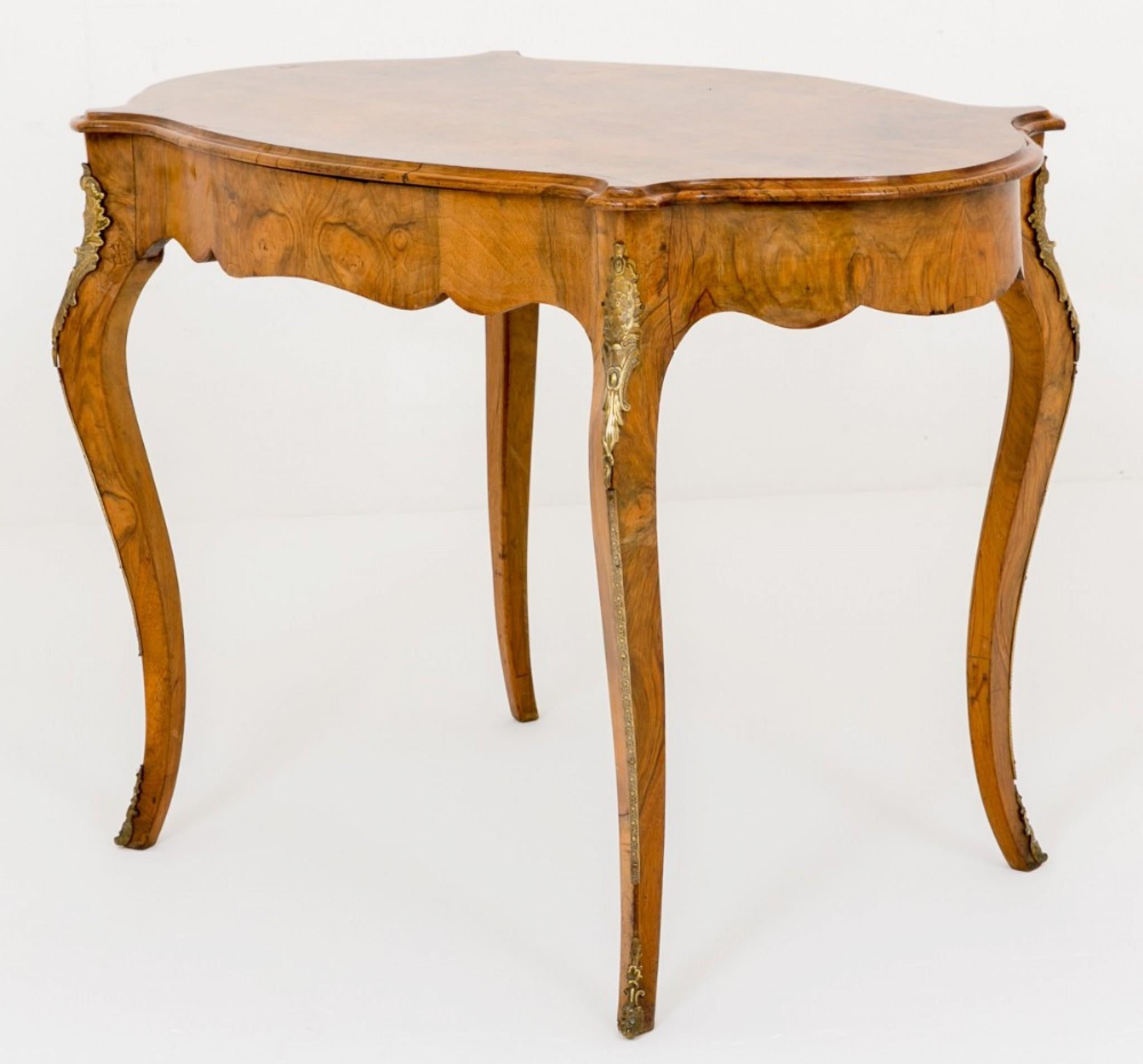 French Empire Centre Table Burr Walnut circa 1860 For Sale 7