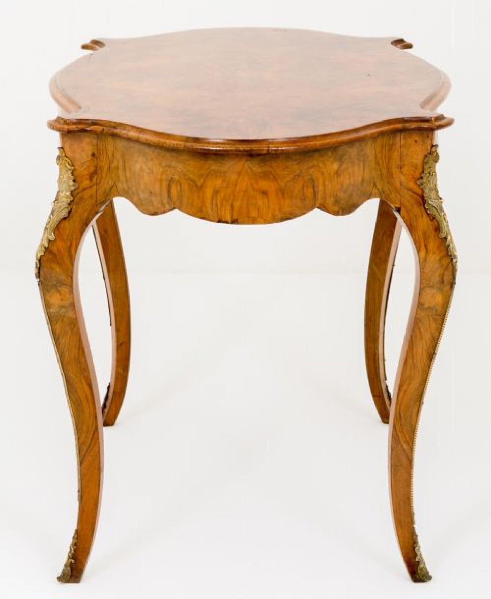 Mid-19th Century French Empire Centre Table Burr Walnut circa 1860 For Sale