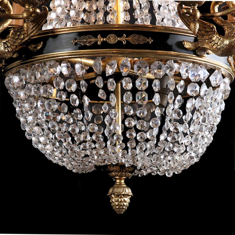 Early 20th Century French Empire Chandelier, Circa 1820