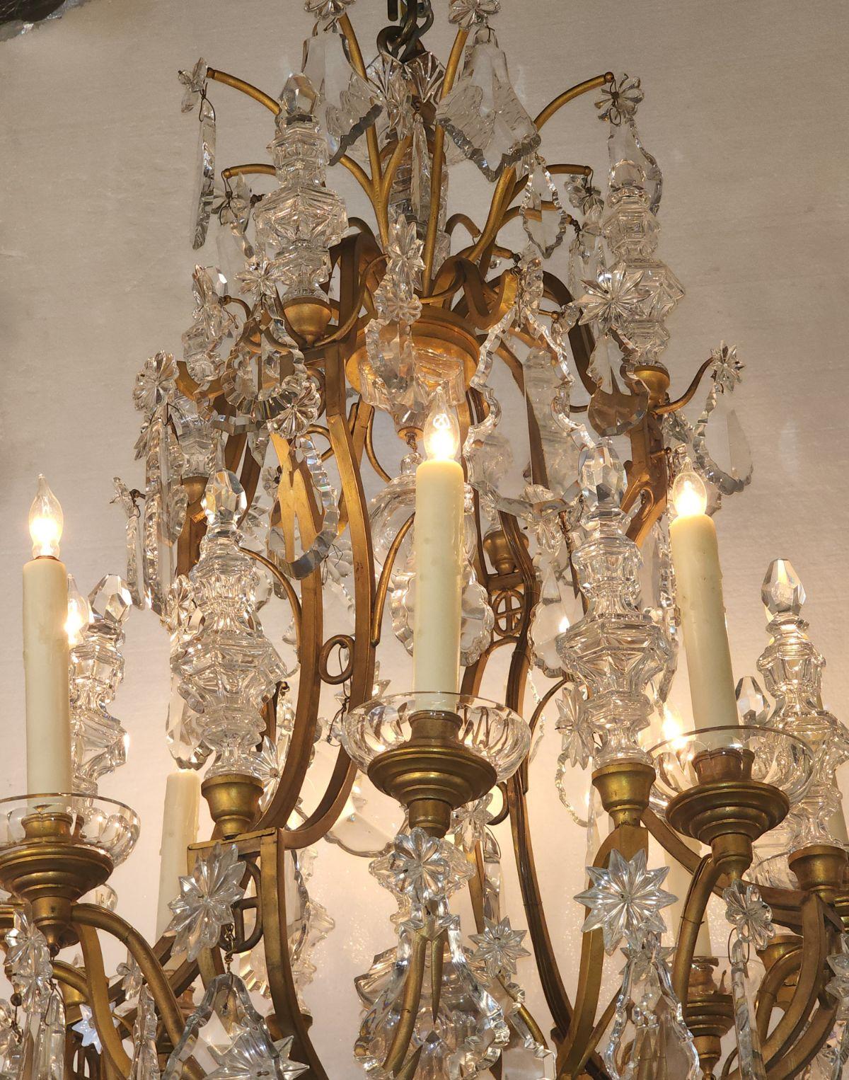 French Empire Chandelier In Excellent Condition For Sale In Dallas, TX