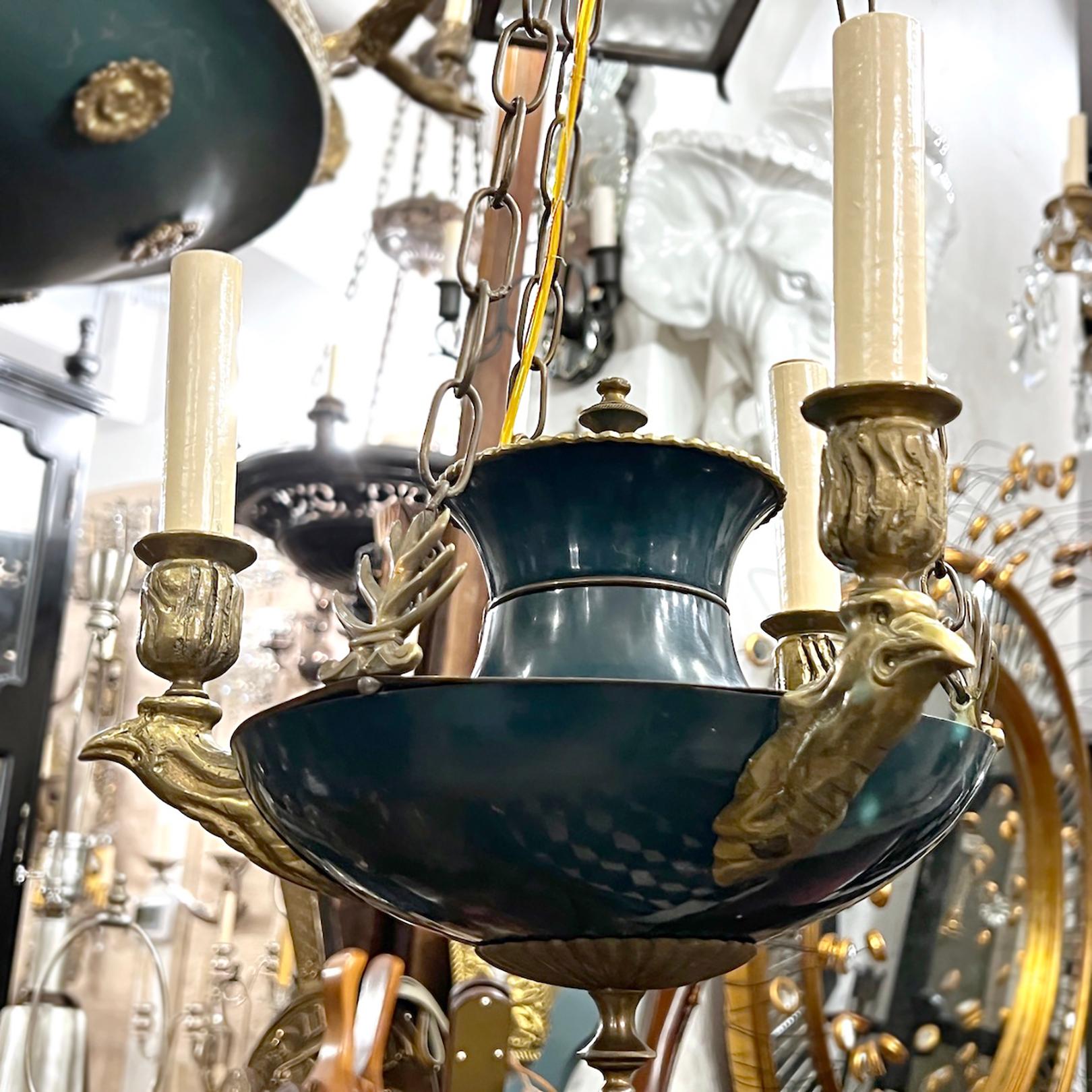 French Empire Chandelier In Good Condition For Sale In New York, NY