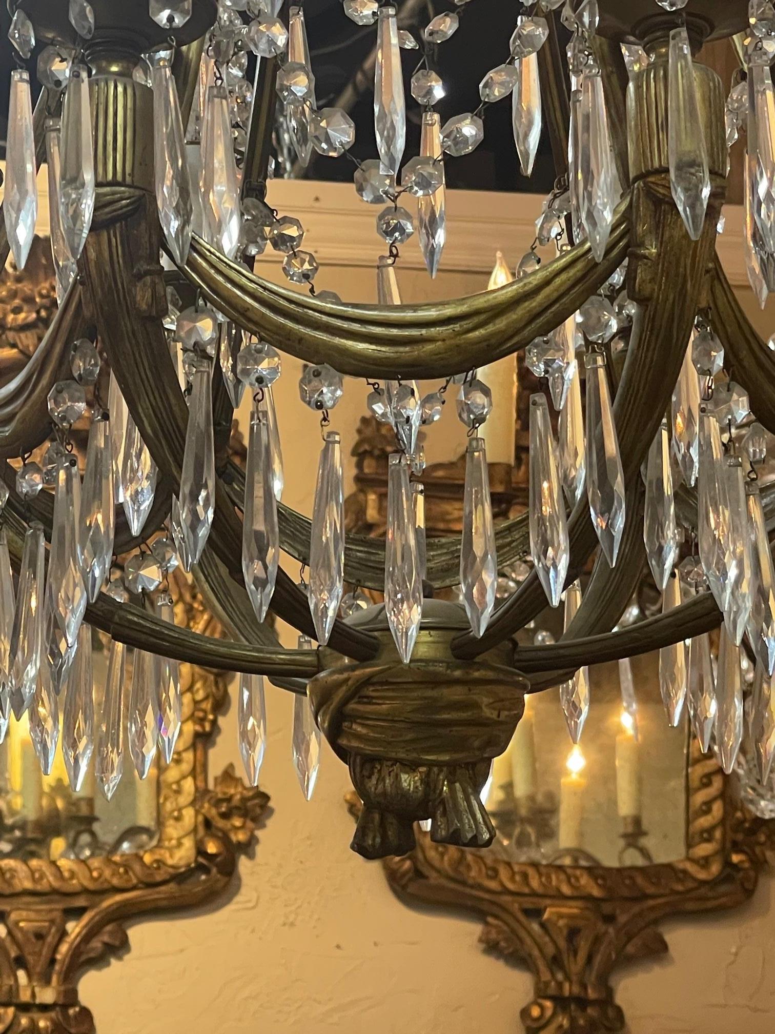Bronze French Empire Chandelier For Sale