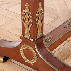 French Empire Cheval Mirror in with Gilt Bronze Mounts