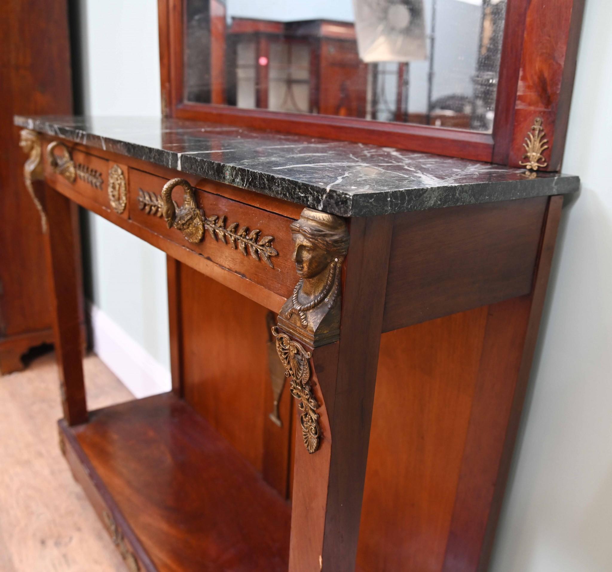 Cabinet Chiffonier Impero francese in mogano Napoleone III 1890 in vendita 4