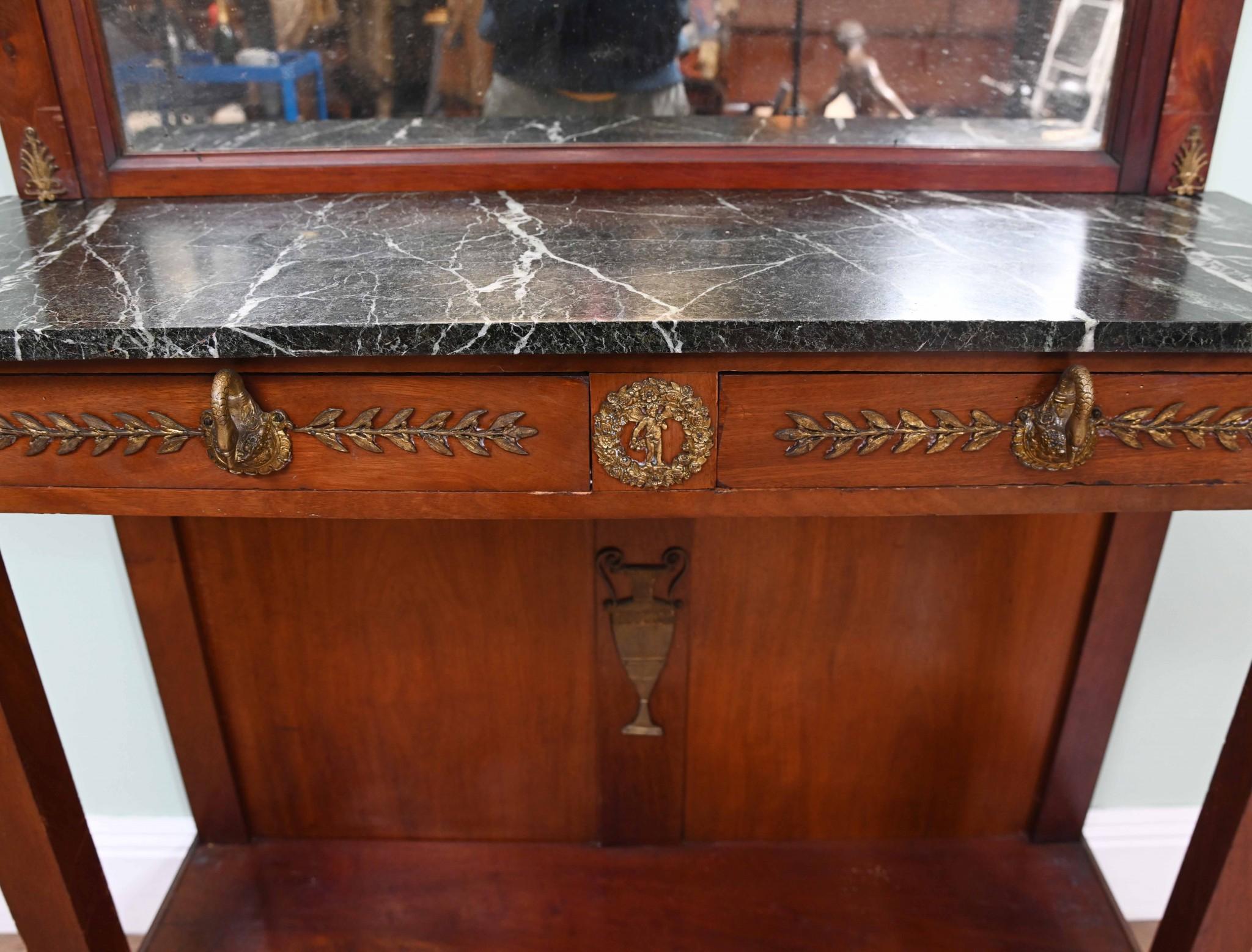 Cabinet Chiffonier Impero francese in mogano Napoleone III 1890 in vendita 12