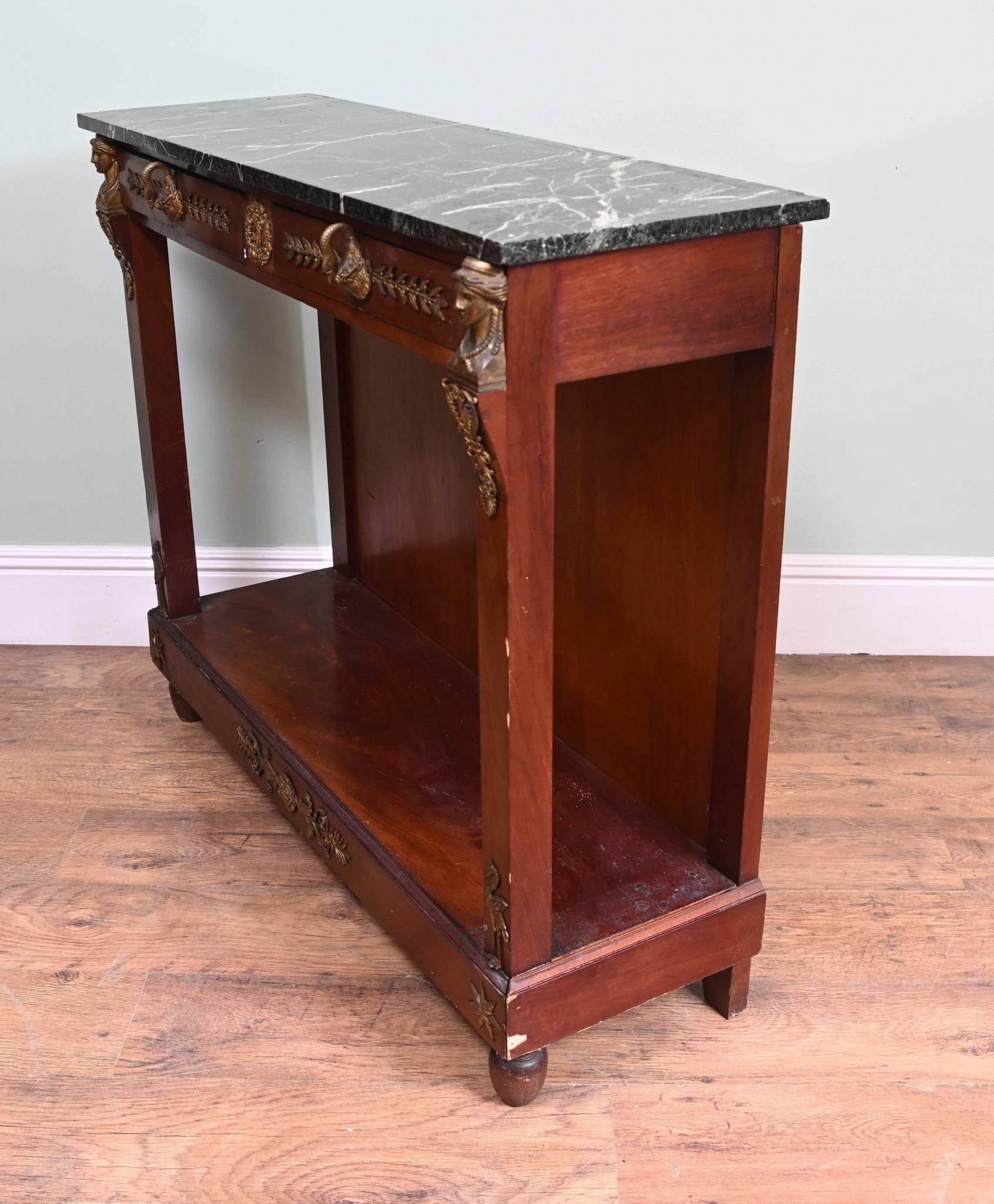 Cabinet Chiffonier Impero francese in mogano Napoleone III 1890 In condizioni buone in vendita a Potters Bar, GB