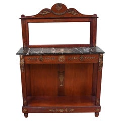 French Empire Chiffonier Cabinet Mahogany Napoleon III 1890