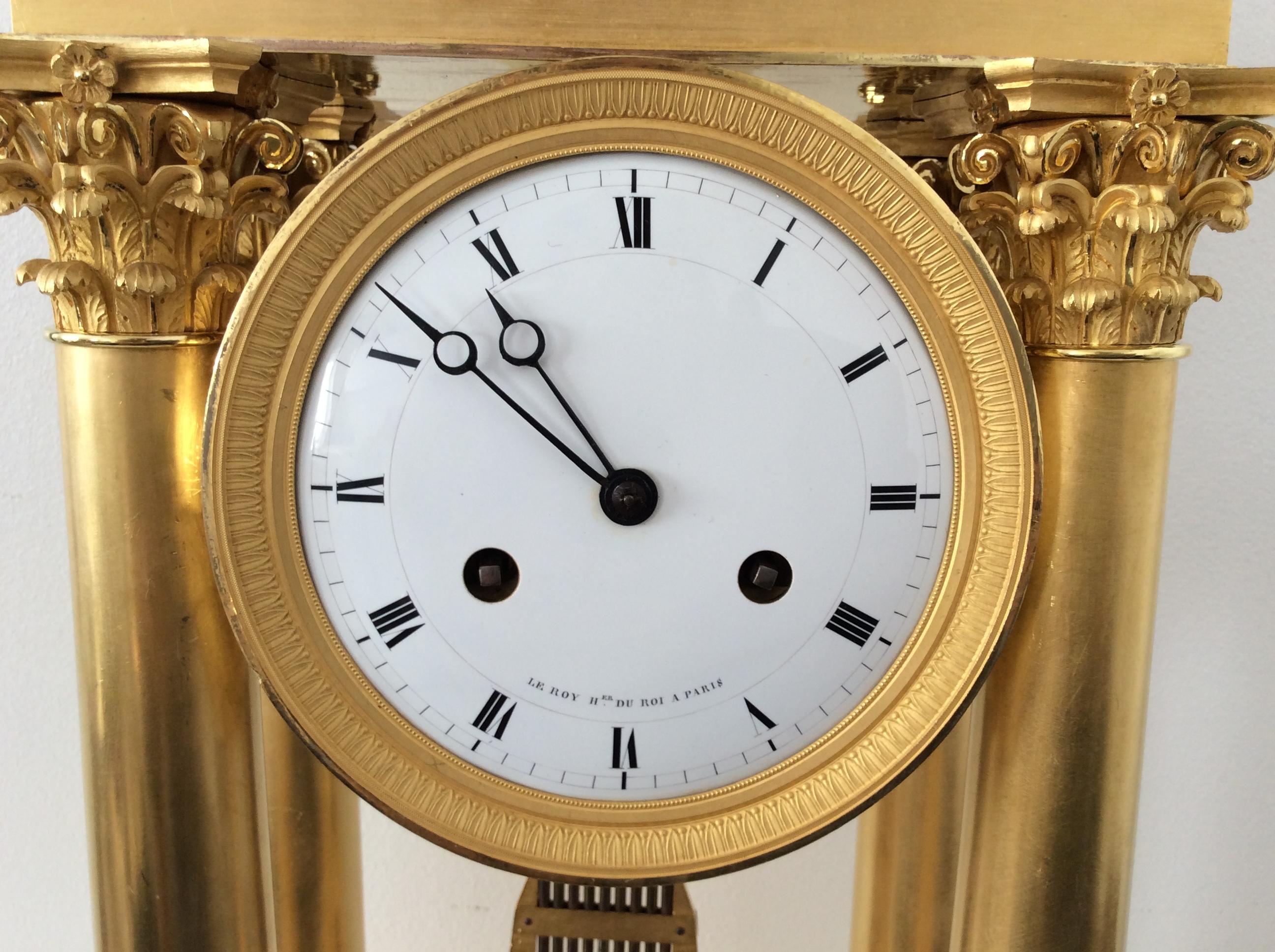 Bronze French Empire Clock