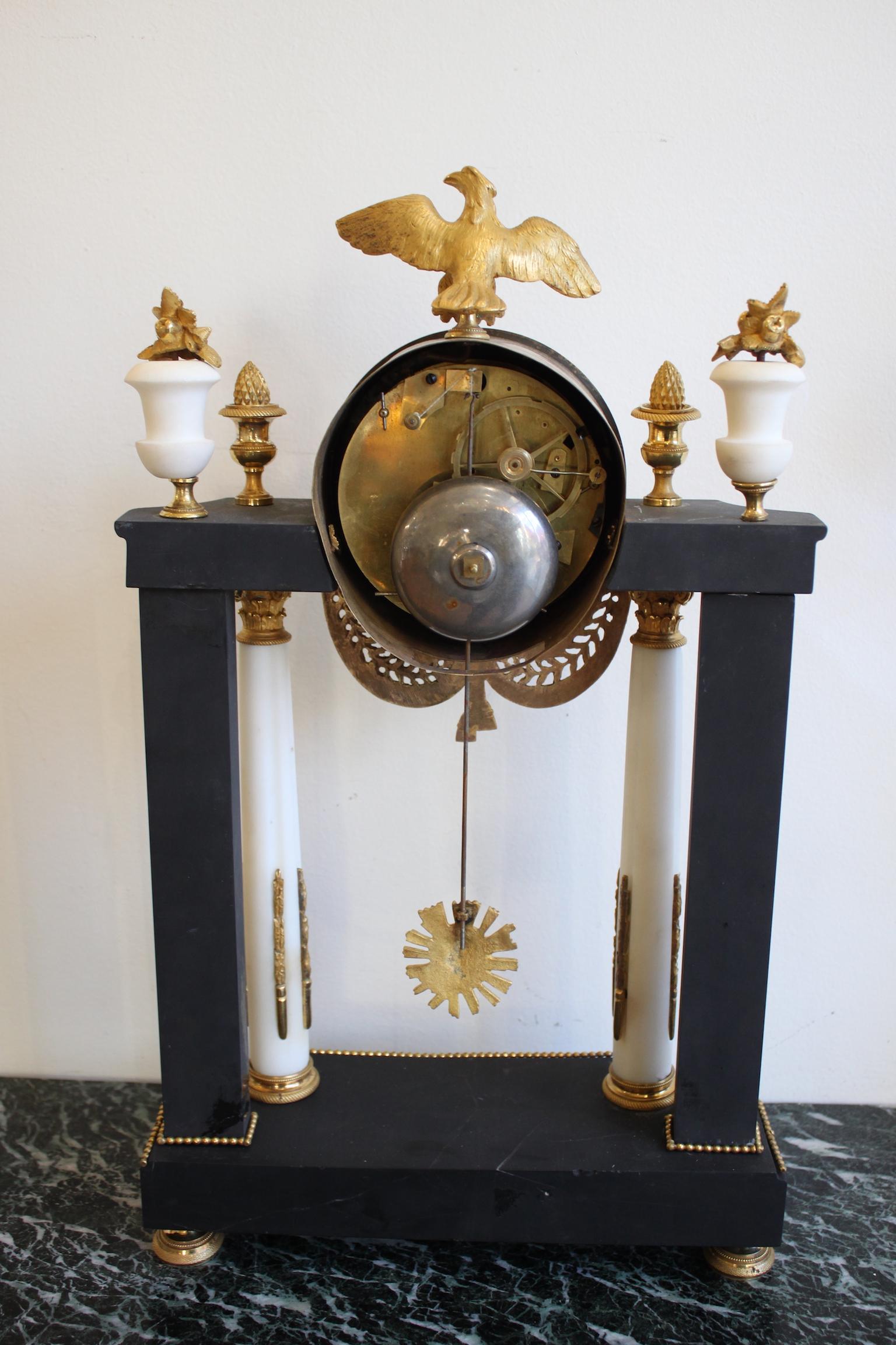 French Empire Clock Return from Egypt 3